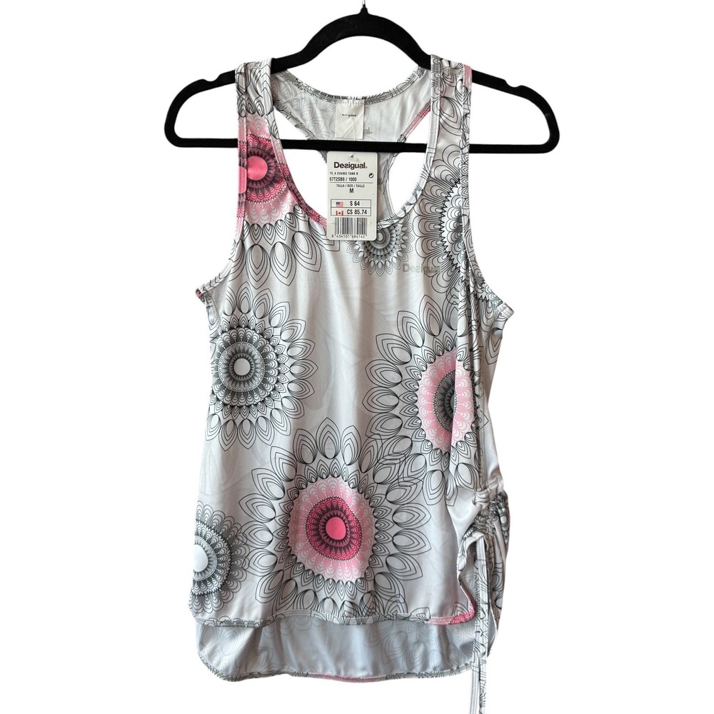 Desigual Racerback Tank Top Women's M NWT
